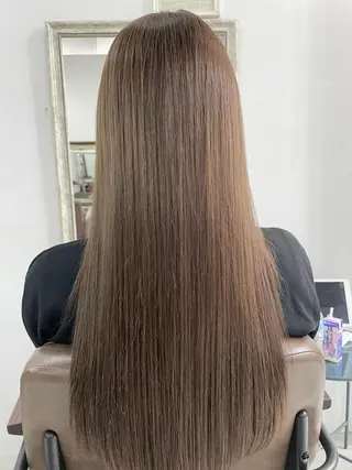 ロング カラー 🩵縮毛矯正  髪質 改善 美髪🩵のヘアスタイル