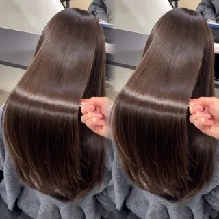 ロング カラー ヘアアレンジ 新宿 /髪質改善/ 縮毛矯正/ヒュウガのヘアスタイル