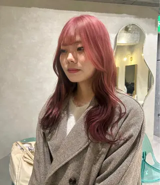 カラー 艶カラー レイヤーカット　ゆめのヘアスタイル