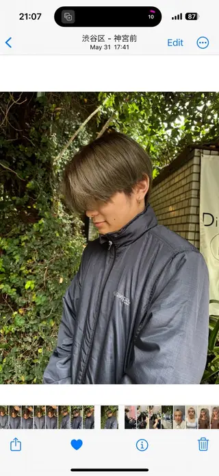 ショート 捺葵 @72tomi__のヘアスタイル