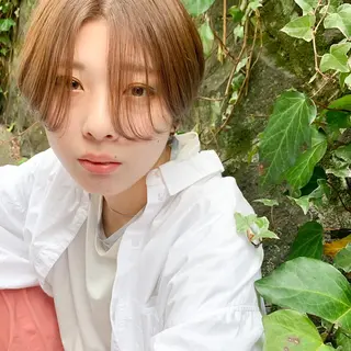 ショート カラー ヘアアレンジ Noele hair atelier(ノエルヘアアトリエ)所属・北上ゆい/個性派/ ナチュラルアレンジのヘアスタイル