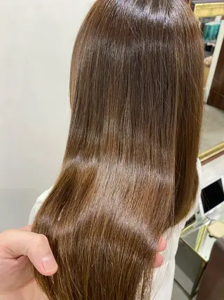 セミロング カラー 👑圧倒的カラー👑 佐々木祐希のヘアスタイル