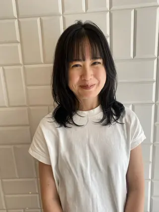 ミディアム みやけ ひなのヘアスタイル