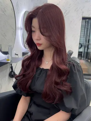 ロング カラー 遠藤沙也加 /レイヤーカットのヘアスタイル