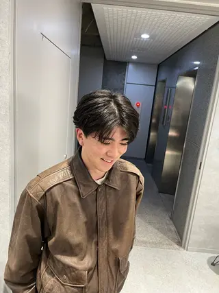 ショート カラー パーマ メンズ 🔥メンズ 特化🔥菊水皐暉🔥のヘアスタイル