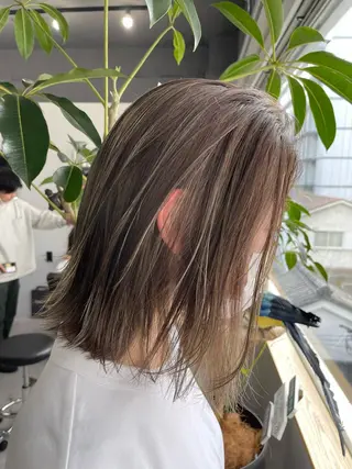 ミディアム カラー Reb_keiji 👑小倉圭司のヘアスタイル