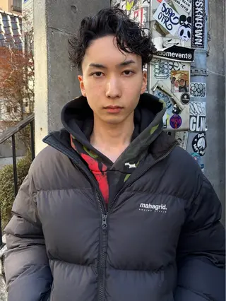 ショート パーマ メンズ メンズ/特殊ヘア パーマ🕷️小夏貴也のヘアスタイル