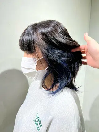 ミディアム 🐺立川のウルフ屋 さん🐺おかみ🐺のヘアスタイル