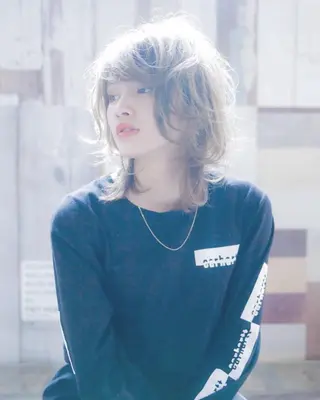 ミディアム カラー hao所属・西山 頌太のヘアスタイル