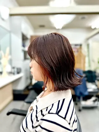 ミディアム カラー 似合わせ小顔カット 🌟神谷 ヨシタカのヘアスタイル