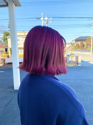 ショート プログレス小平小川所属・フェザー/波巻き 雫石大夢のヘアスタイル