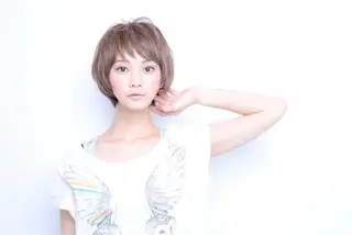 ショート カラー パーマ モテ髪透明感❤️ デイズヘアカラーのヘアスタイル