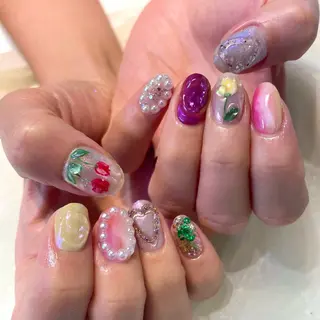 ネイル 新井 ひなののネイルデザイン