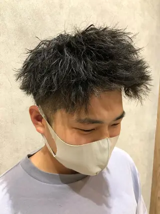 パーマ メンズ 門脇 真生人のヘアスタイル