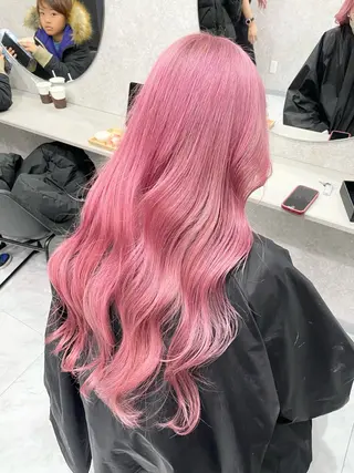 ロング 🦋ハイトーン🦋 石山 希理🦋のヘアスタイル