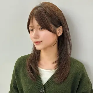 ミディアム レイヤー/髪質改善 八木　洸登のヘアスタイル