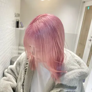 ミディアム カラー ヘアアレンジ メンズ SALOWIN所属・ハイトーン美容師 MASATOのヘアスタイル