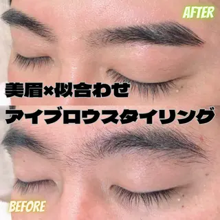 メンズ アイブロウ Bunny eyes NEWOTANI博多のマツエク・マツパデザイン