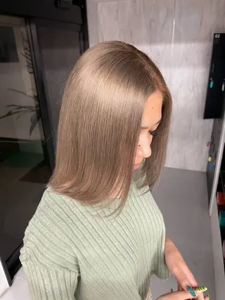 ミディアム 新越谷ハイトーン/ 透明感カラー/ryuのヘアスタイル