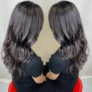 セミロング カラー 縮毛/レイヤー 韓国/橋口のヘアスタイル