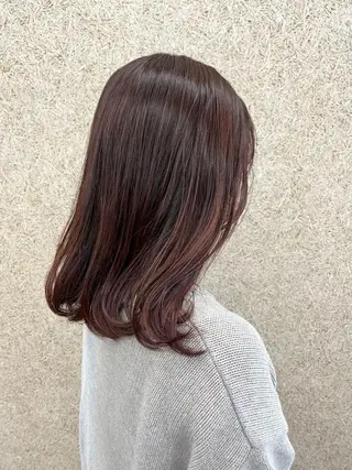 セミロング カラー ヘアアレンジ SEA　浦安所属・浦安美容師🌈 Mayaのヘアスタイル