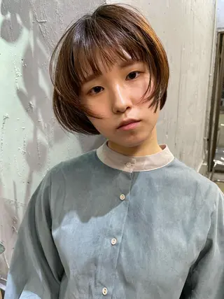 ショート くせ毛カットとパーマ /美容室難民の方是非のヘアスタイル