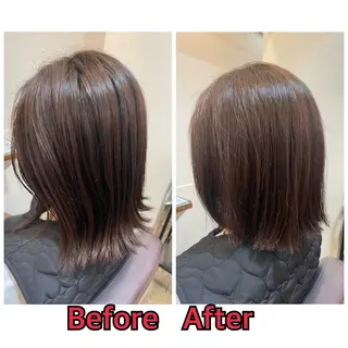 ミディアム 平 真亜里のヘアスタイル