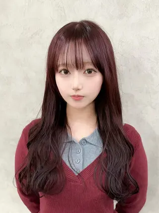 ロング カラー ヘアアレンジ JILL by charme所属・小山/透明感カラー/ レイヤー/中茎涼太のヘアスタイル