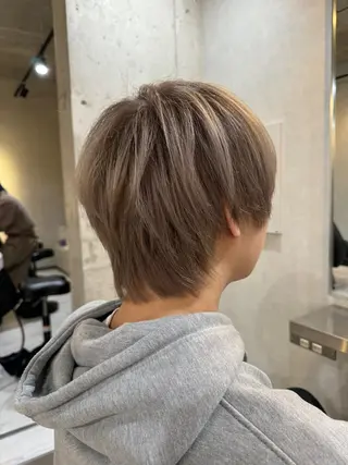 ショート カラー メンズ PARU hair salonのヘアスタイル