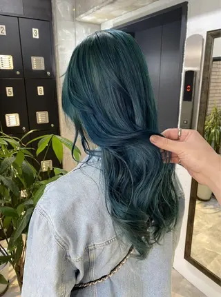 ロング カラー 髪質改善/ハイトーン MOLAのヘアスタイル