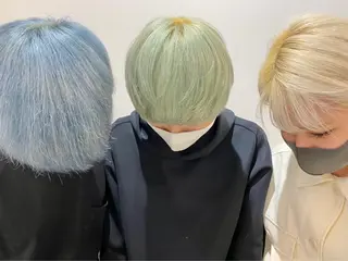 ミディアム 艶髪レイヤー/ ハイトーンKeitaのヘアスタイル