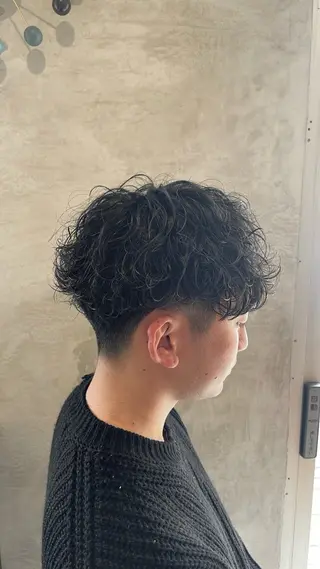 ショート 柏/シャドウパーマ/ ナチュラル/颯寿のヘアスタイル