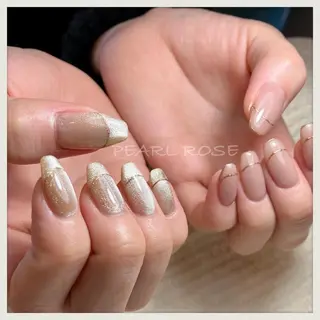 ネイル Beauty salon Ryu・ange所属・PEARL ROSE パールローズのネイルデザイン
