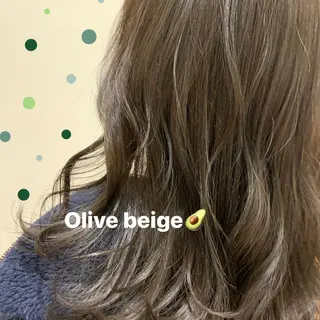 セミロング カラー Hana ♡ marshu梅田のヘアスタイル
