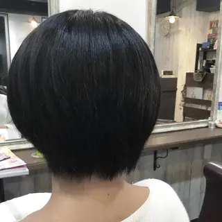ショート カラー パーマ 金崎 新吾のヘアスタイル