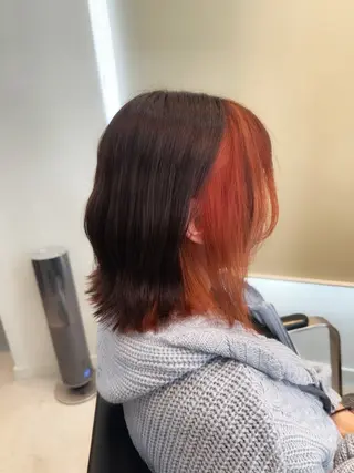 セミロング noa Hair Design所属・💞Yuu/艶髪/ 韓国ヘア🇰🇷のヘアスタイル