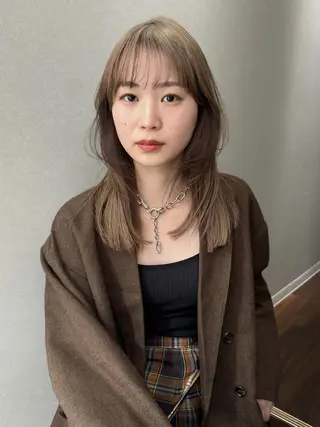 ミディアム 福岡美容室Daisy hairのヘアスタイル