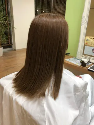 セミロング カラー ヘアアレンジ ❣️倉敷❣️美髪 カラー能登一成のヘアスタイル