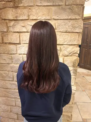 ロング カラー Mei /オリーブ カラー/アレンジのヘアスタイル