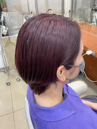 カラー ブリーチ/ハイトーン ピンク/ベージュ🎟のヘアスタイル