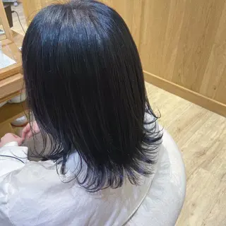 ミディアム カラー PULSE yokohama所属・横浜駅/韓国レイヤー カット/髪質改善のヘアスタイル