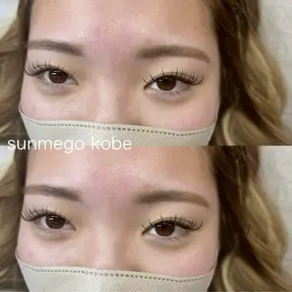 マツエク・マツパ sunmego kobe所属・ogawa yunaのマツエク・マツパデザイン