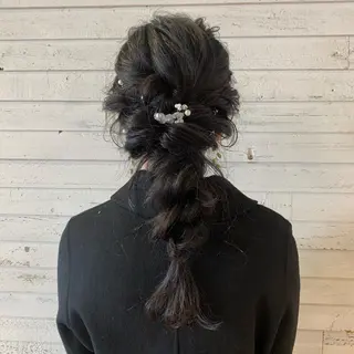 ロング ヘアアレンジ 顔周りカット/アレン ジ/カラー小野寺紗良のヘアスタイル