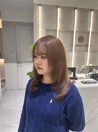 ミディアム Rino🎀/盛れる 顔周りカット🪽✩のヘアスタイル