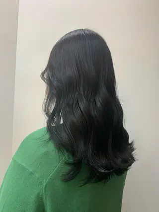 ロング カラー 🌷ラベンダーピンク 顔まわり🌷ねいろのヘアスタイル