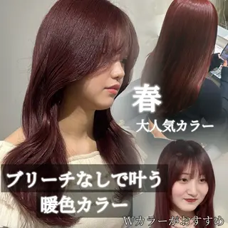 セミロング カラー 透明感×韓国ヘア 🇰🇷きららのヘアスタイル