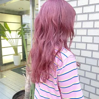 ロング カラー パーマ ヘアアレンジ ハイトーン特化🤍 浦住のヘアスタイル