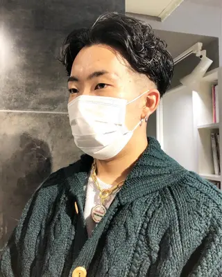ヘアアレンジ メンズ ainico+所属・メンズ特化✂️栗原 侑也のヘアスタイル