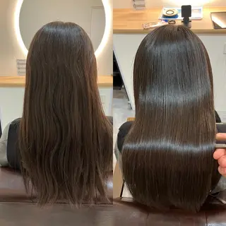 ロング カラー ヘアアレンジ キッズ 横浜関内髪質改善 re:Magoのヘアスタイル