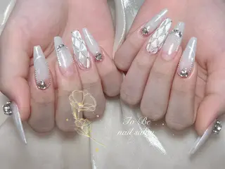 ロング Nail Salon To Be珈月のネイルデザイン
